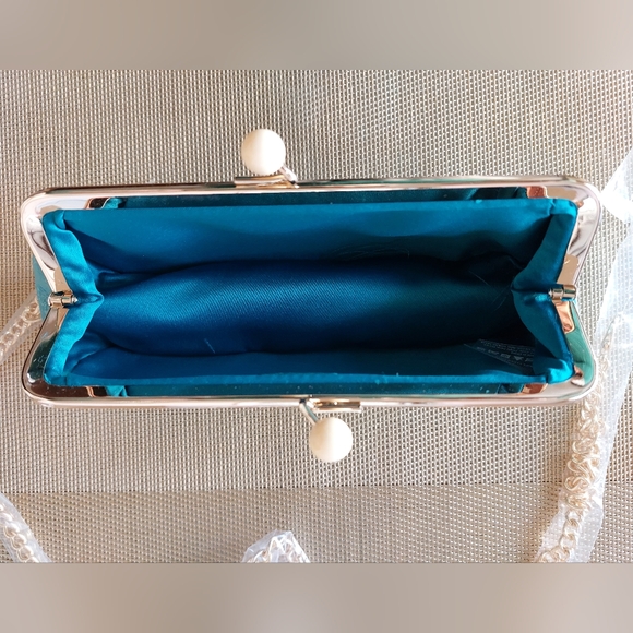 Miu Miu Blue Clutch Bag With Chain with Box - Picture 5 of 5